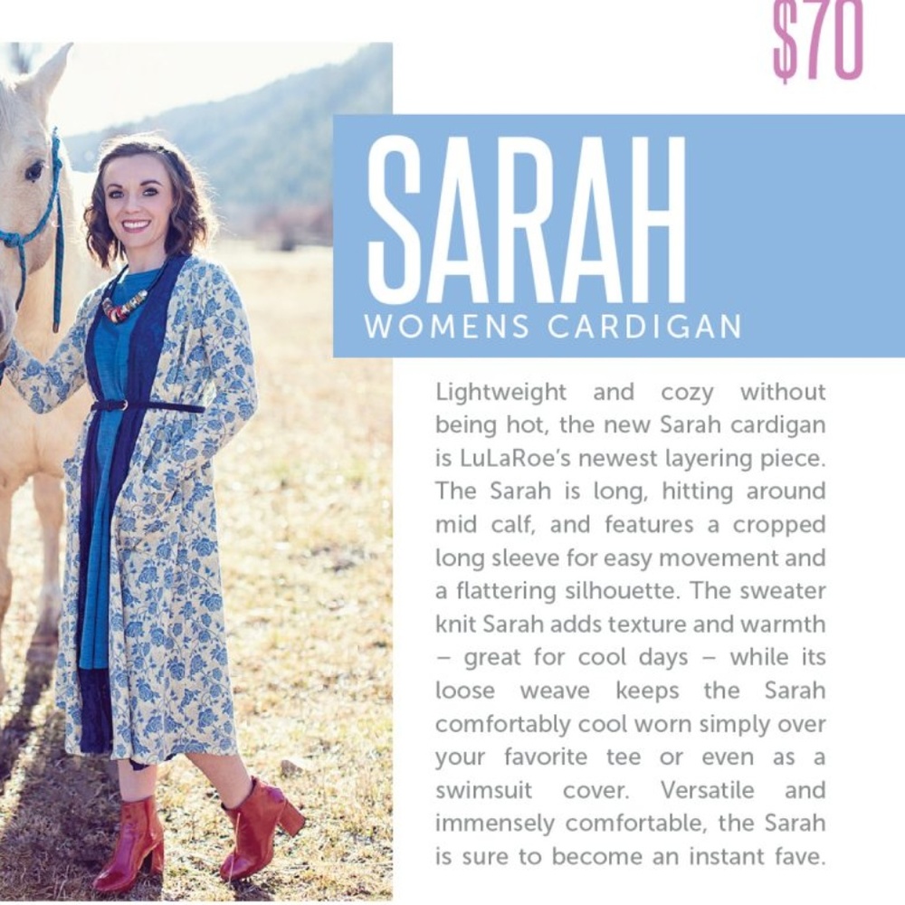 NWOT Lularoe Sarah duster cardigan Size XS Aztec - Picture 5 of 5